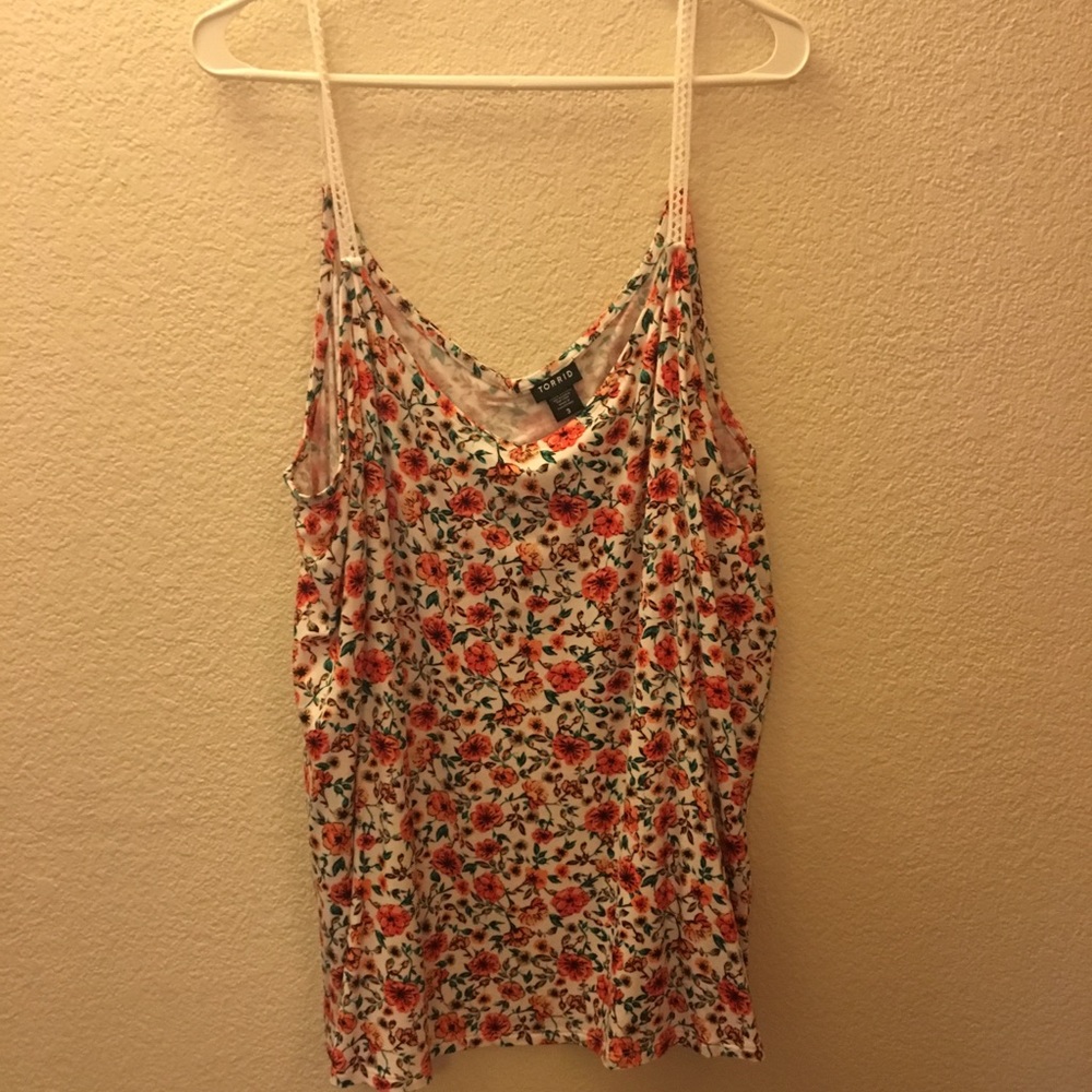 Torrid floral tank top